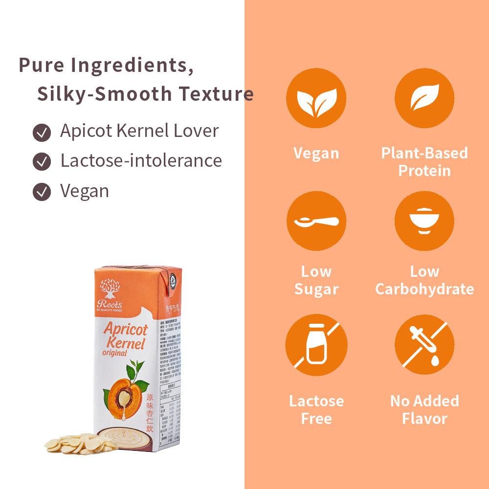 Roots Original Apricot Kernel Drink 200ml x 24