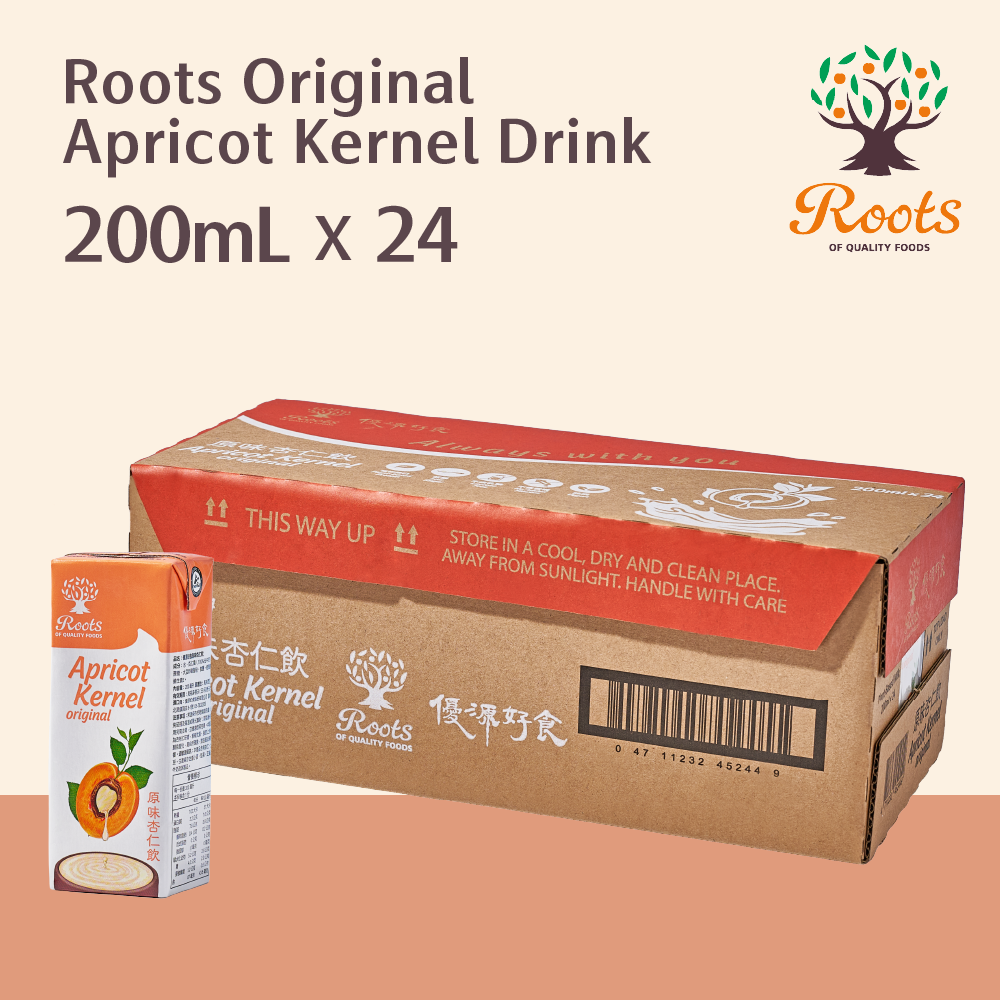 Roots Original Apricot Kernel Drink 200ml x 24