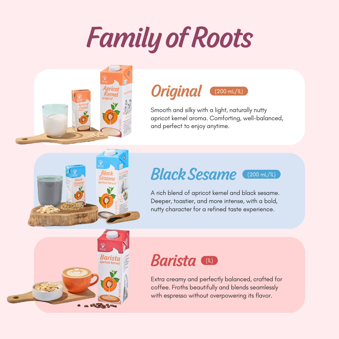 Roots Barista Apricot Kernel Drink 1L x 12
